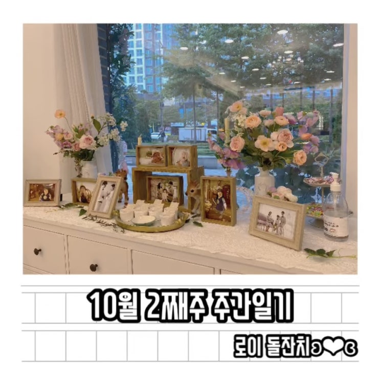  10월 2째주 주간일기 - 로이 돌잔치