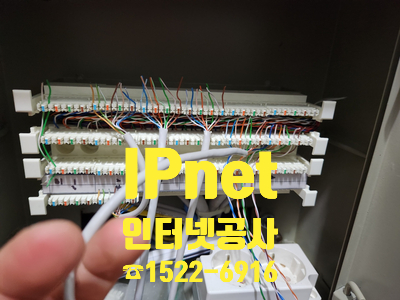  안성 공장 인터넷 공사 단자함 정리부터 선 배치