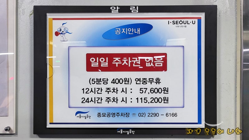 광장시장 주차장 및 주차요금 안내 (종묘 주차장) : 네이버 블로그 광장시장 주차장 및 주차요금 안내 (종묘 주차장) : 네이버 블로그