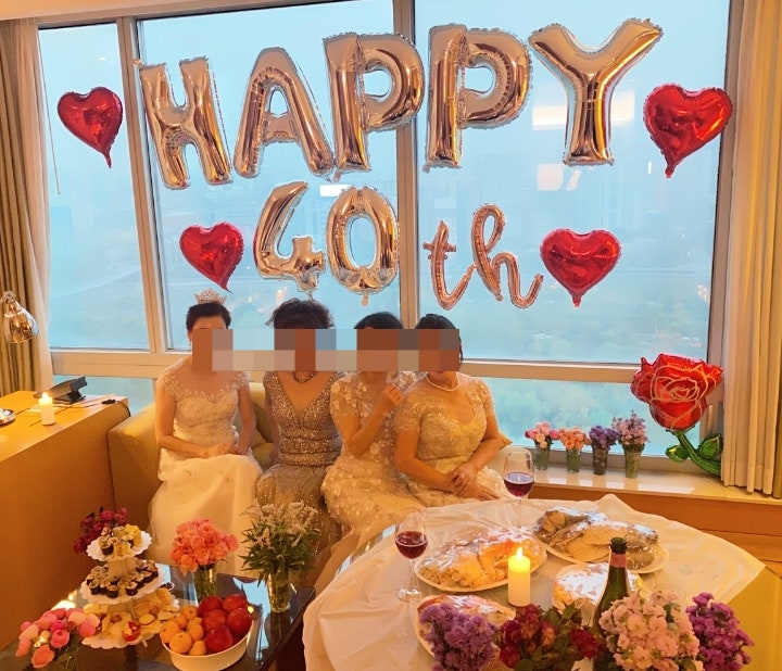  아줌마 브라이덜샤워 호캉스 드레스 럭셔리 꿀팁