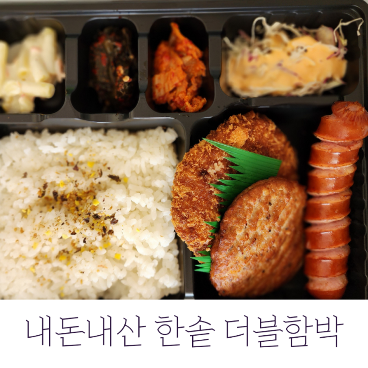  한솥 더블함박 내돈내산 포장 후기와 더블함박 가격, 칼로리까지