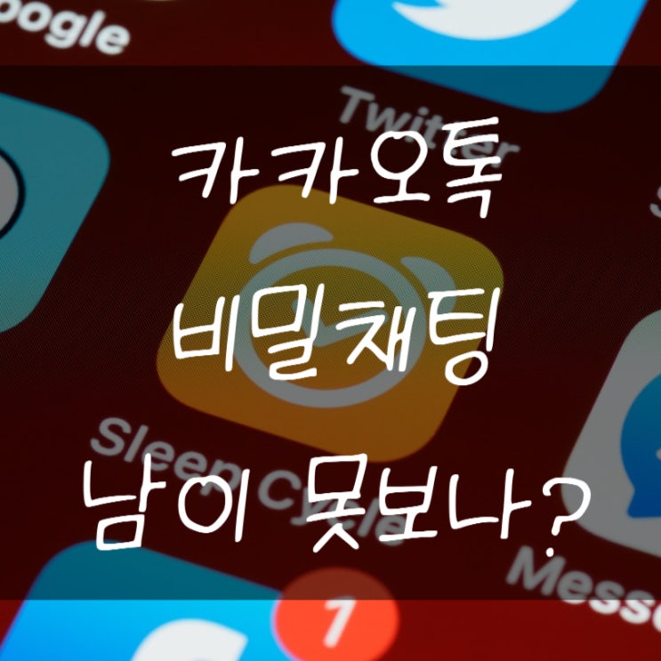  카카오톡 비밀채팅 진짜 남이 볼 수 없을까?
