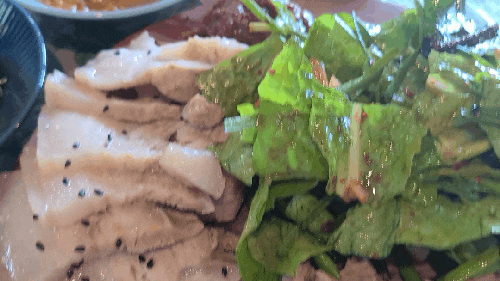 제주 성산밥집 "성산마씸" 가정식 반찬과 윤기좔좔 돔베고기