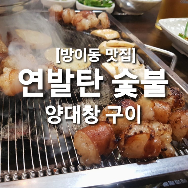  잠실 방이동 먹자골목 고깃집 맛집 연발탄 숯불양대창구이