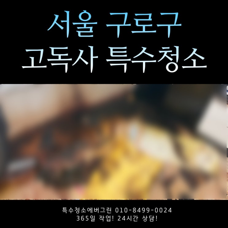  경기 서울 구로구 고독사 특수청소 에버그린
