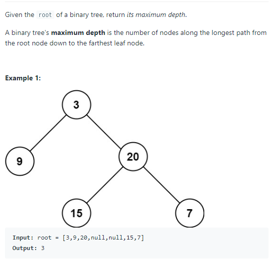 JAVA_Maximum Depth of Binary Tree_LeetCode 104
