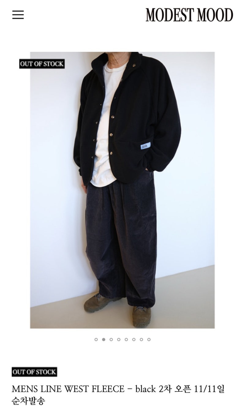 MODEST MOOD west fleeceモデストモード（modest mood west 引っ掛ける 