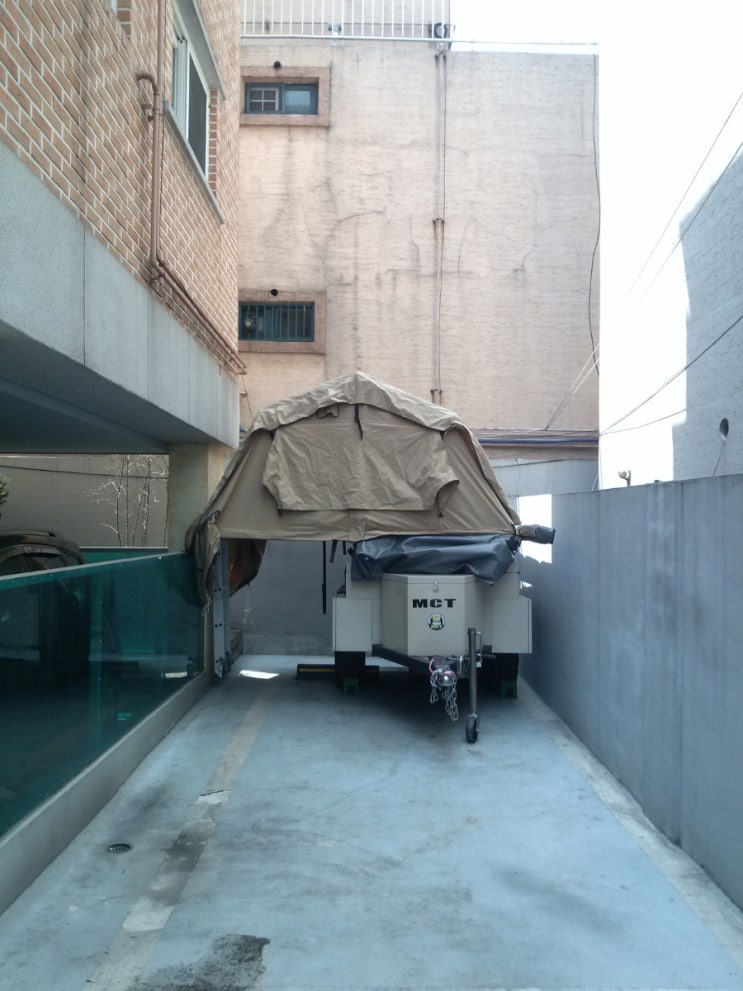  (추억) MCT 카고 트레일러 루프탑, 어닝, 어닝리프트 설치