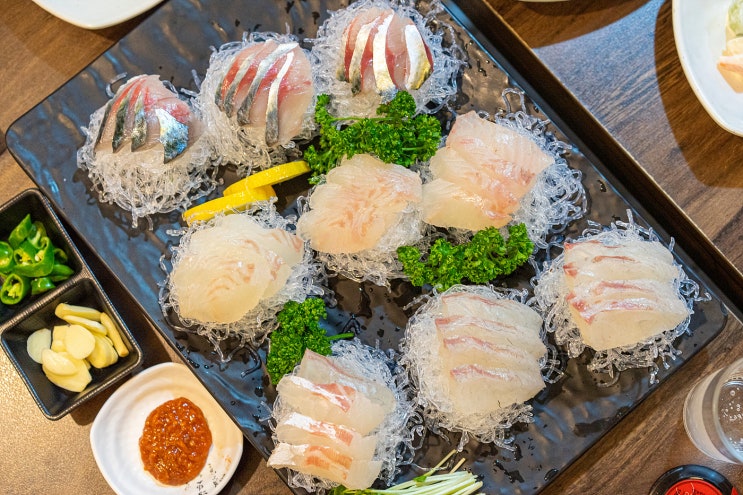  부천 송내역 한정식 맛집 - 상동 제주도 횟집 갈치랑고등어랑