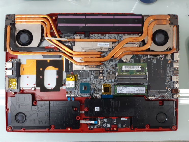  부천 컴퓨터수리 MSI 노트북 GP73 Leopard 8RE 500기가 SSD 교체 메모리 8기가 추가 업그레이드
