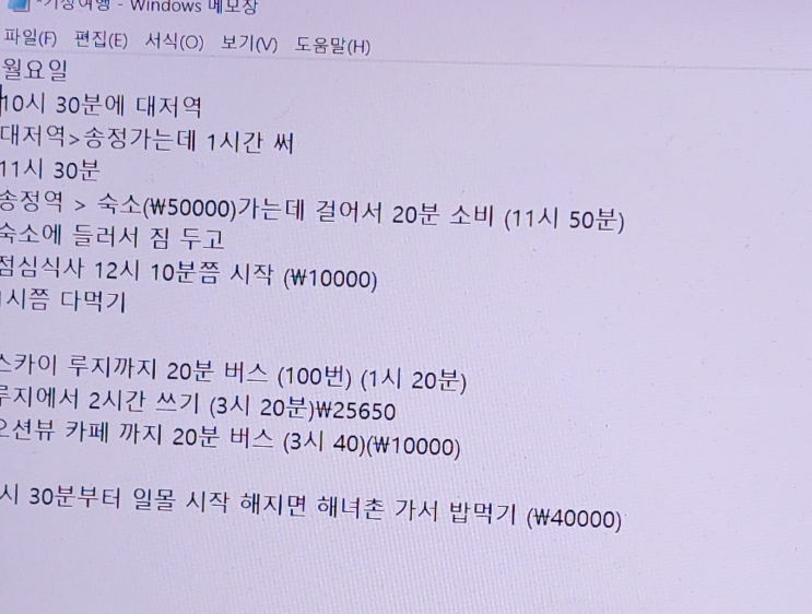  [일기 기록] 부산 기장 놀만한 곳 여행 [1박 2일] - 1일차 낮까지 // 동해선, 키치니토 맛집, 루지