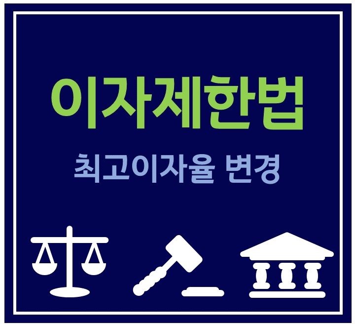  <대부업자 높은이자>이자제한법상 최고이자율 20%로 변경