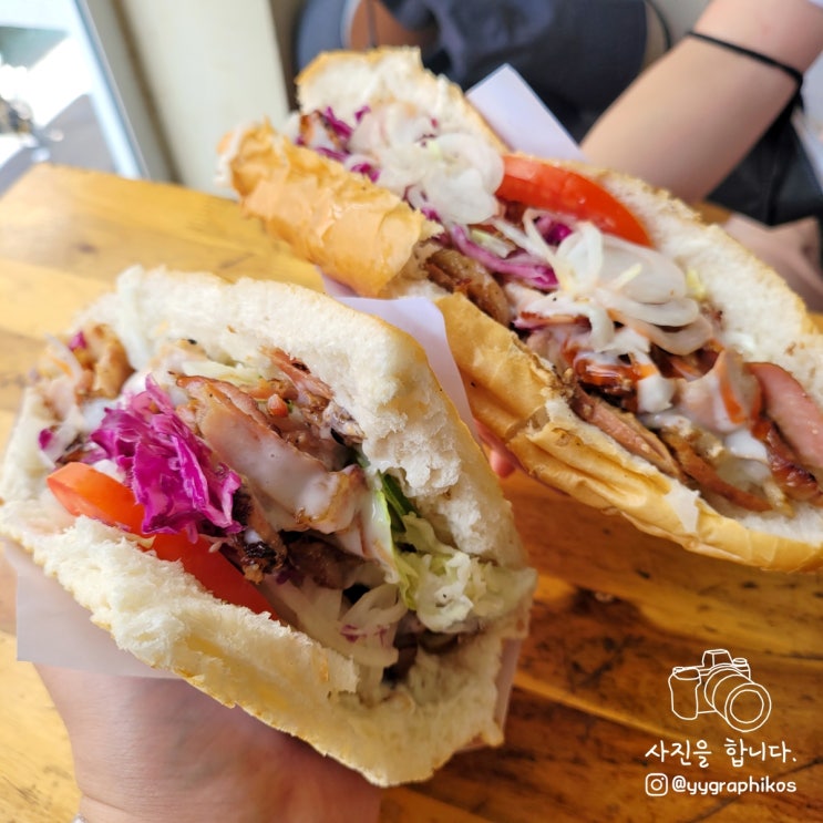  [베트남 하노이 여행] 호안끼엠 호수 맛집, 밥집 - 반미 덕 롱 케밥