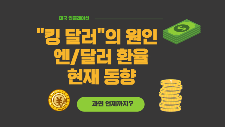  엔달러 환율 현재동향 킹달러 과연 언제까지?