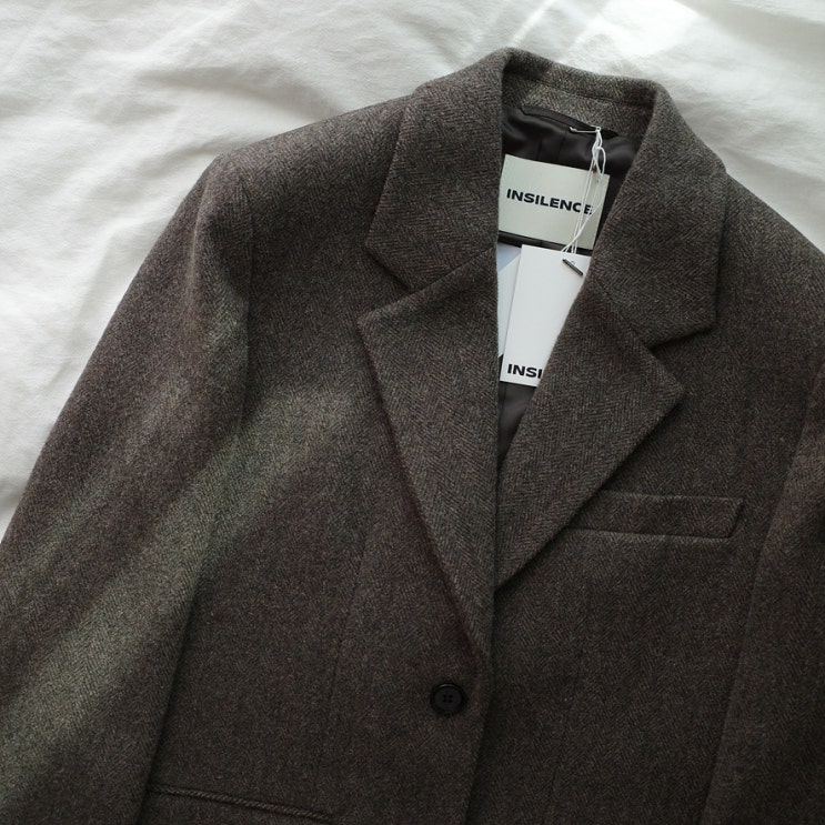  인사일런스 셔틀랜드 울 트위드 자켓 insilence shetland wool tweed jacket 내돈내산 솔직 후기