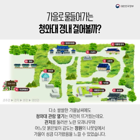 청와대 인근 나들이 코스 추천! 청와대 인근 나들이 코스 추천!