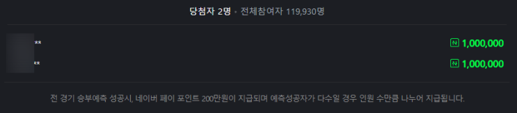  네이버 해외축구 승부 예측 14회차 후기.