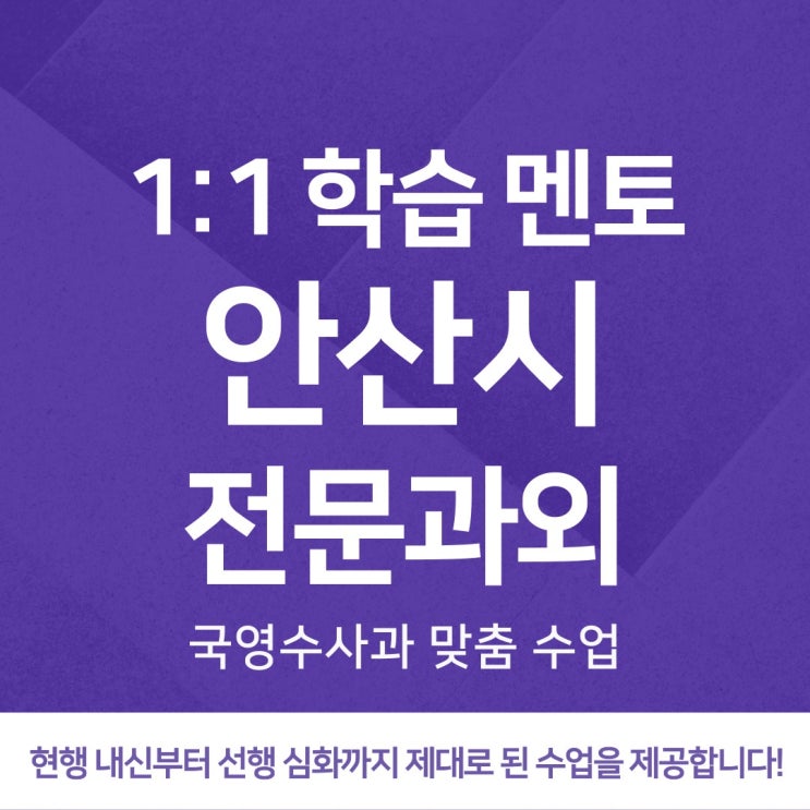  안산 영어수학과외 고잔동 호수동 선부동 보습학원 국영수 선행 실력있는 선생님의 수업
