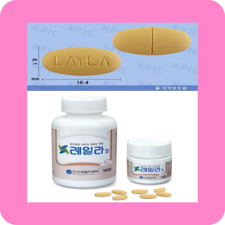  레일라정 해열진통소염제 효과/부작용 (#레일라)