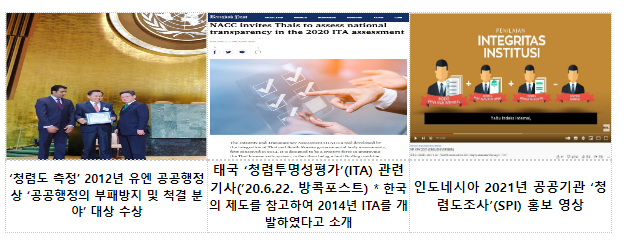 청렴도평가 등 한국의 선진 반부패 정책 중남미 국가에 최초로 전수_국민권익위원회 청렴도평가 등 한국의 선진 반부패 정책 중남미 국가에 최초로 전수_국민권익위원회