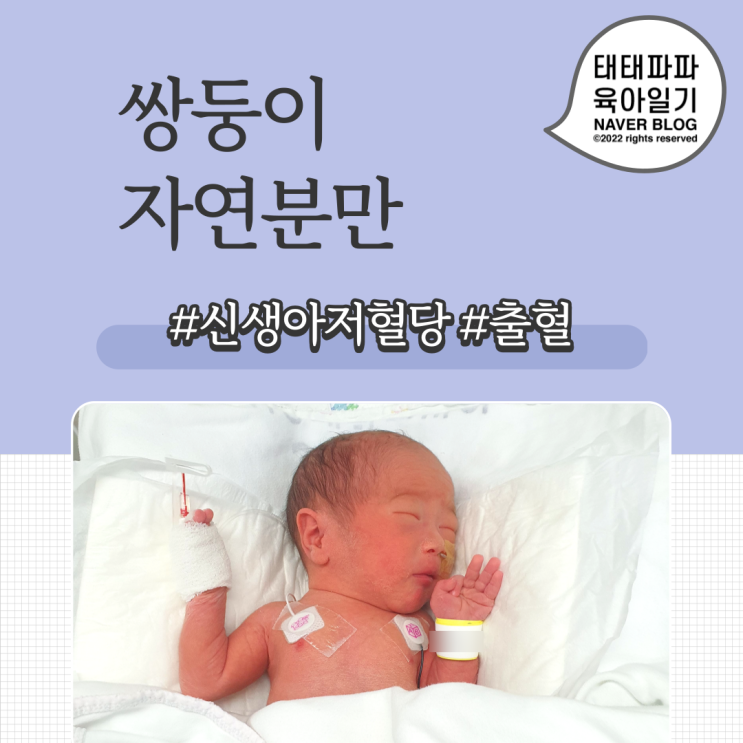  쌍둥이 자연분만 출산일기 (결말포함) , 신생아 저혈당, 출산 후 출혈