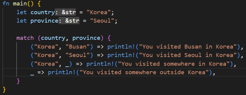 Easy Rust #30 ~ #31 more about match statements : 네이버 블로그