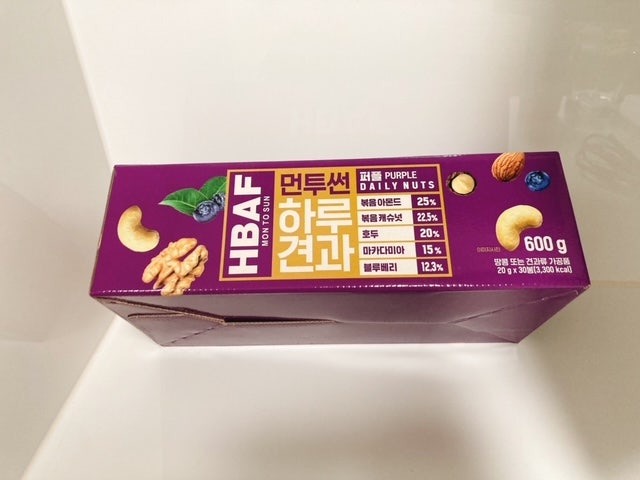 리뷰 : HBAF 바프 먼투썬 하루견과(옐로우, 라일락,레드, 퍼플)