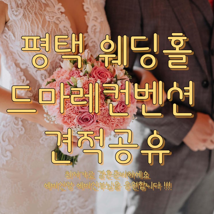  평택 드마레 컨벤션 단독홀 견적공유