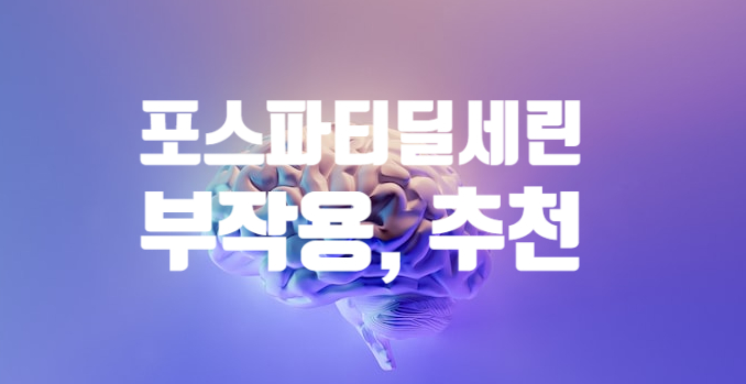 포스파티딜세린 부작용, 효과, 복용법, 추천