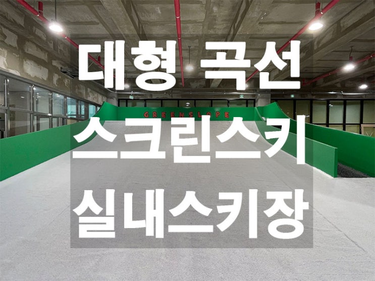  용인 대형 곡선 실내 스키장, 인조눈, 스크린 스키장 제작