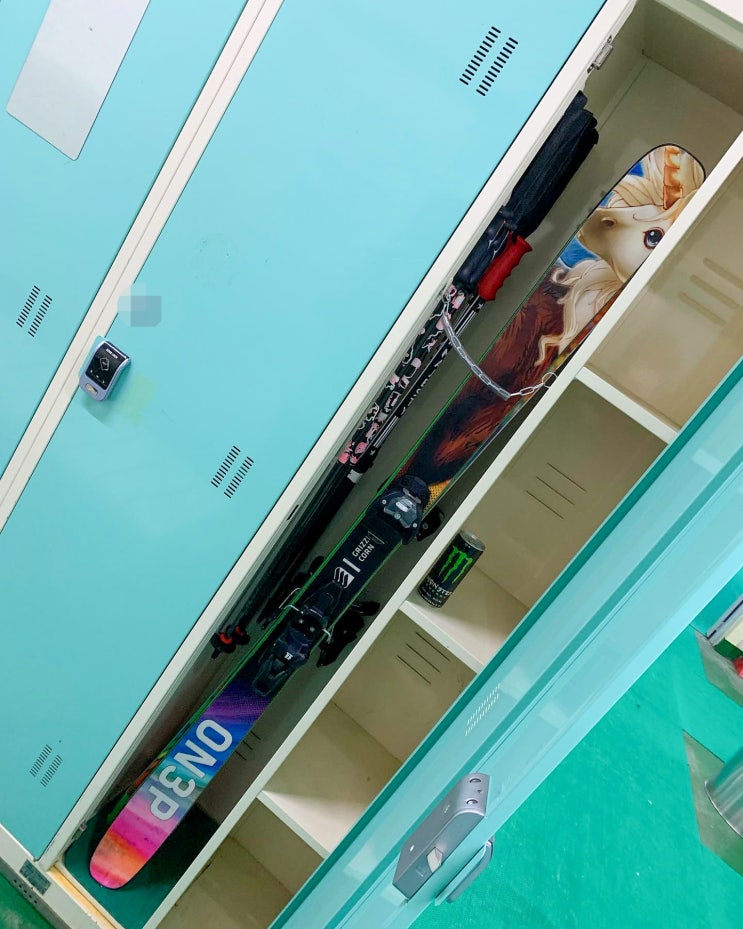 스키장 시즌 장비 보관소 락카 이용하기