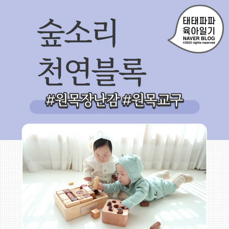  숲소리 교구 천연 블럭, 원목교구 내돈내산 리뷰