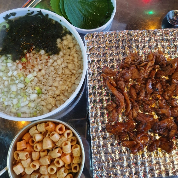  야당역 맛집 야당동 맛집 온달집 숯불 닭다리살 우동