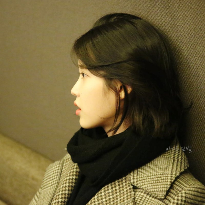아이유 단발머리 반묶음 & 중단발 펌, 앞머리 스타일 : 네이버 블로그