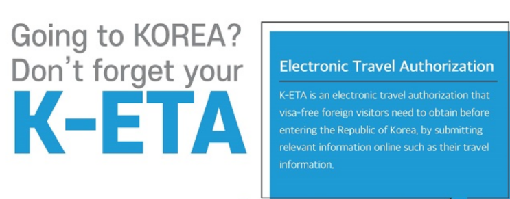 [Information] Going to Korea? Don't for your K-ETA ! By Korea Immagration Service.