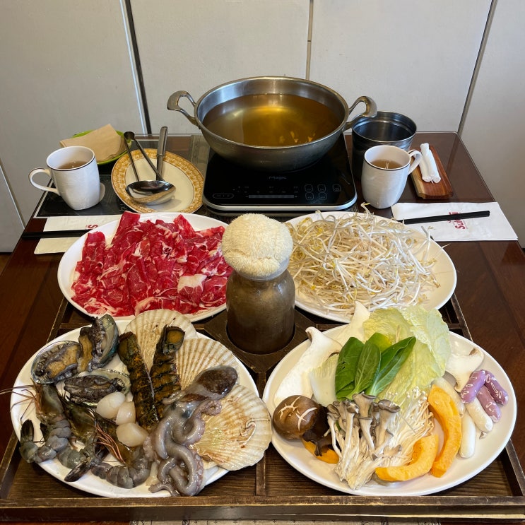  강남구청 맛집 몸보신은 역시 홈수끼, 신선한 샤브샤브로 행복한 가족모임중