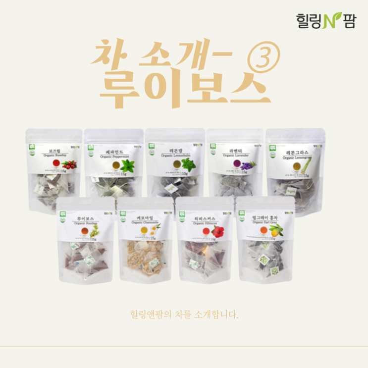  [티백차] 힐링앤팜 루이보스 티백 추천-루이보스란? 루이보스 효능, 루이보스차, 루이보스 카페인, 루이보스 물대신