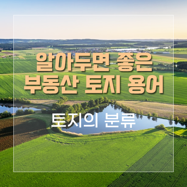  제2부 알아두면 좋은 부동산 토지 용어 / 토지(땅)의 분류