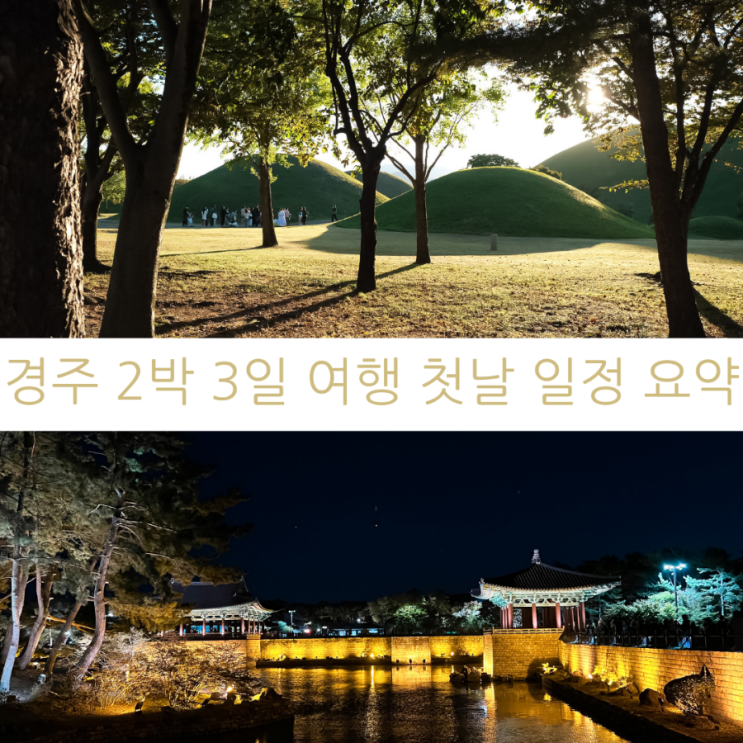  초딩 조카와 경주여행 2박 3일 첫날 일정 요약 / 교통, 숙소 및 관광지와 맛집