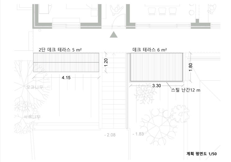 포항 시골집 단독주택 테라스 데크 설치