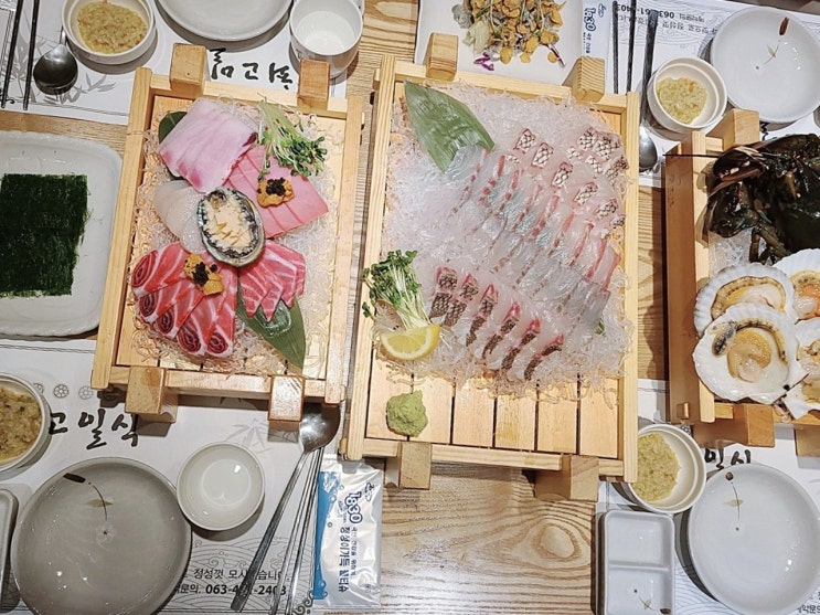  군산 맛집 최고일식 도미+광어+참치 코스요리 먹고 서수해장국 후기