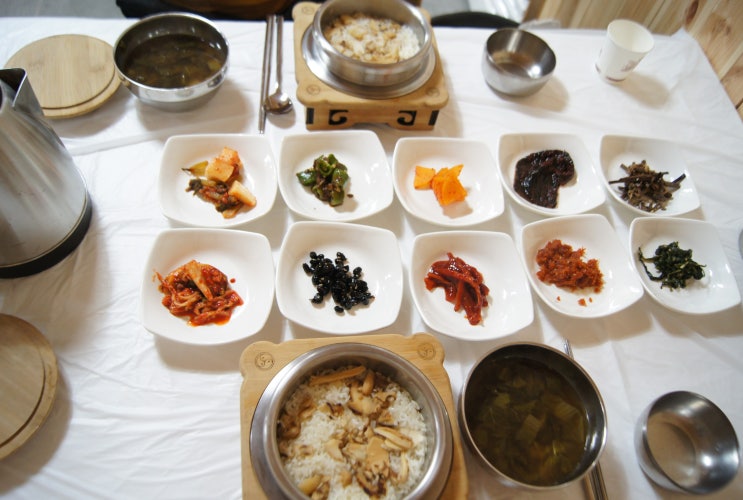 인제 내린천맛집 송이향가득한 송이버섯가마솥밥정식 인제로즈마리가든