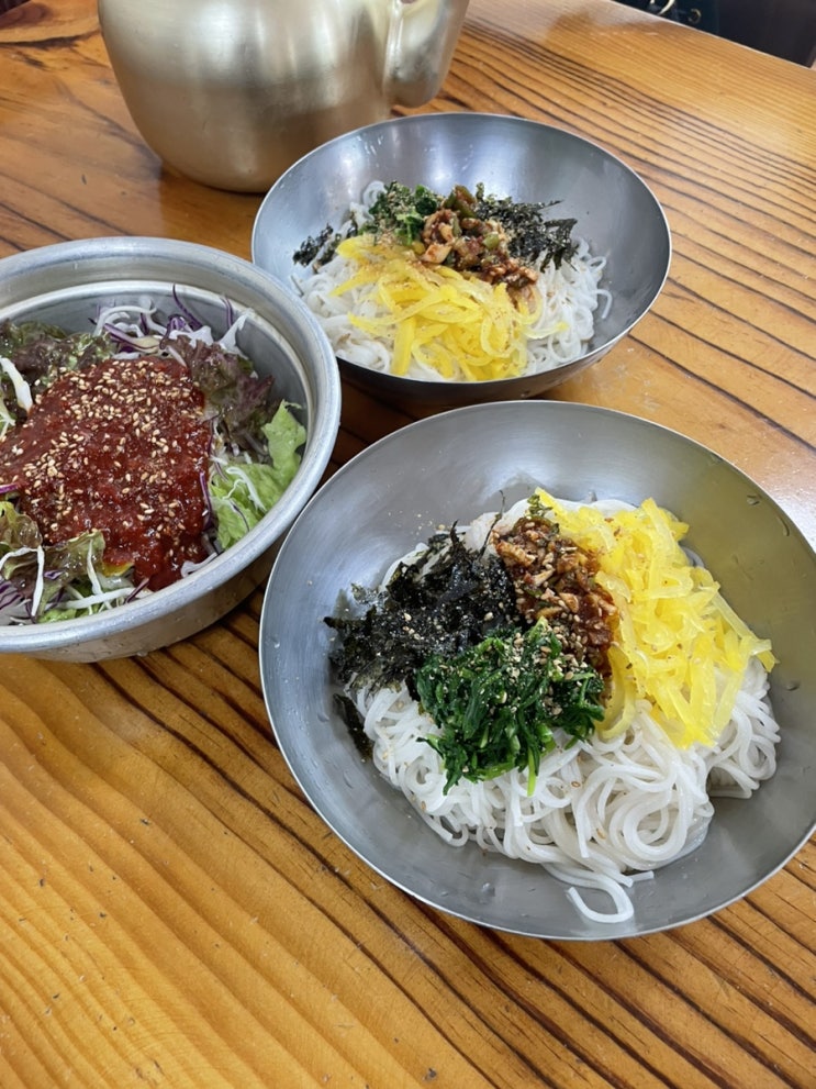  부산 화명동 주변 김해 대동 국수 맛집 “장터국수”