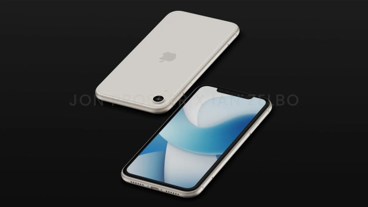 애플 아이폰 SE4 디자인 렌더링 아이폰 XR 폼팩터 디자인을 이어받았습니다