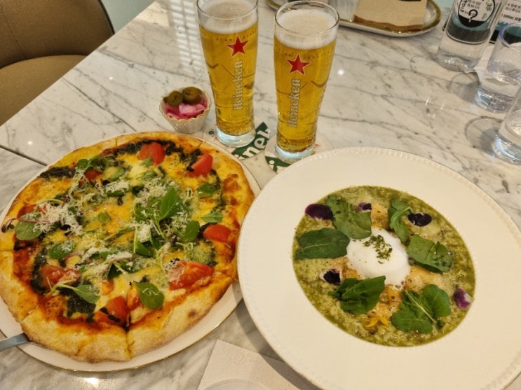  [영등포역맛집] "시그니쳐랩" 롯데백화점 피자,리조또 데이트맛집/맛+분위기좋은식당