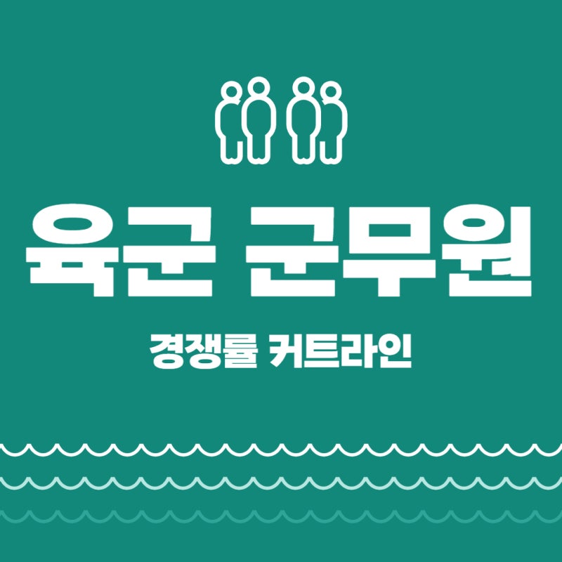 육군 군무원 경쟁률 자료 분석, 해군 공군 국방부와 비교