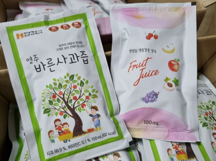  네이버 농라카페 농수산물직거래장터 바른사과즙 구매후기