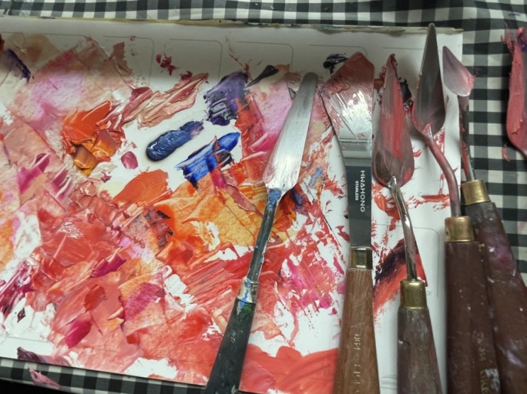  화실의 일상   강남 서초동 취미미술 화실 아뜰리에복 화실 유화