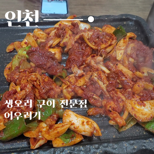  인천 청학동 건강한 음식 오리 주물럭 맛집 어우러기