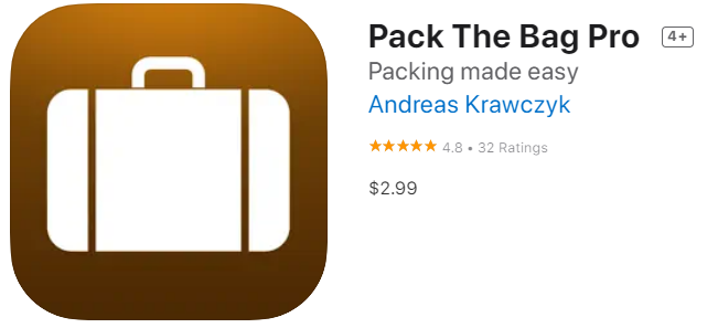 [IOS 유틸] Pack The Bag Pro 이 한시적 무료!